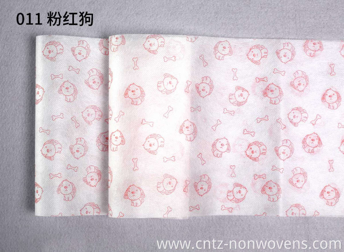 Printed Spun-Bonded Nonwoven Fabric